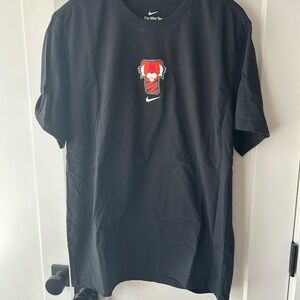 Nike Black Short Sleeve Tee with Graphic Design